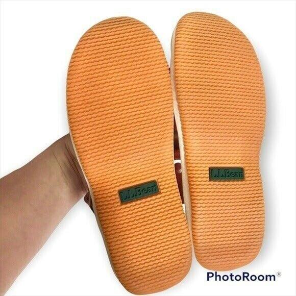 LL Bean Women's 6.5M Pink Suede Leather Strappy Leather Sandals With Buckle - Picture 5 of 7